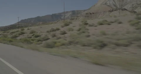 Front right driving plate - Highway 70 at Mile 72 Parachute Stock Footage 291869066