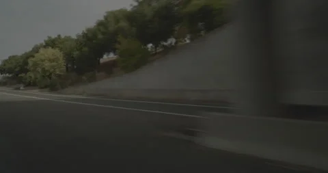 Front right driving plate - Highway 37 at Highway 101, San Rafael Stock Footage 293093129