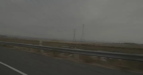 Front right driving plate - Highway 121 at Highway 37, Sonoma Valley Stock Footage 293095771