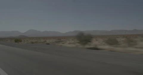 Front right driving plate - Highway 15 at Mile 11, Jean Stock Footage 294548985