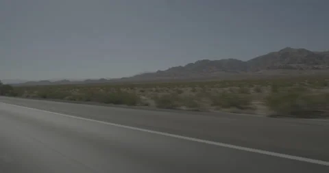 Front right driving plate - Highway 15 at Mile 4, Borax Stock Footage 294552402