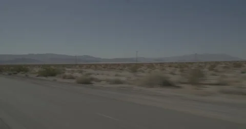 Front right driving plate - Highway 15 at Mile 142, Baker Stock Footage 294580385
