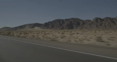Front right driving plate - Highway 15 at Mile 119, Cronese Valley Stock Footage 294594854