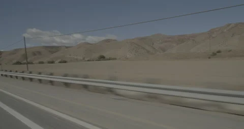 Front right driving plate - Highway 126 at Mile 35, Santa Clarita Stockbeeldmateriaal 294694344