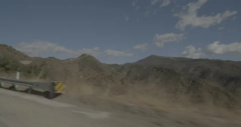Front right driving plate - Highway 33 at Mile 22, Ojai Vídeo Stock 294716161