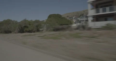 Front right driving plate - Highway 1 at Chaney Street, Cayucos Stock Footage 294800309