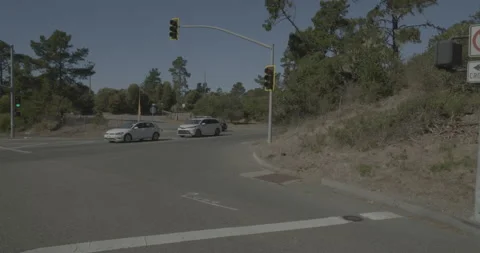 Front right driving plate - Highway 1 at Burton Drive, Cambria Stockbeeldmateriaal 294912827