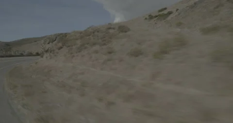 Front right driving plate - Highway 1 at Mile 10, Stinson Beach Stock Footage 295031908