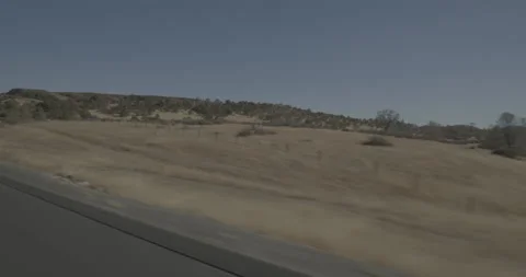 Front right driving plate - Highway 120 at Mile 10, Yosemite Junction Stock Footage 295044054