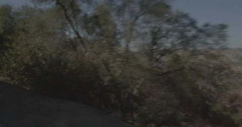 Front right driving plate - Highway 245 at Mile 28, Tulare County Stock Footage 295229283