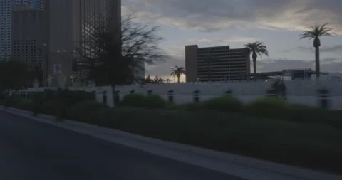 Front right driving plate - Las Vegas Boulevard at Liset Way, Las Vegas Stock Footage 294196798