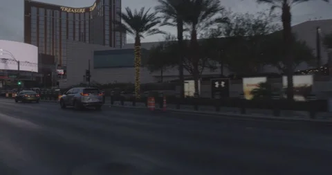 Front right driving plate - Las Vegas Boulevard at Sands Avenue, Las Vegas Stock Footage 294199080