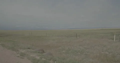 Front right driving plate - Sand Creek Road at Mile 2, Laramie Stock Footage 285164969