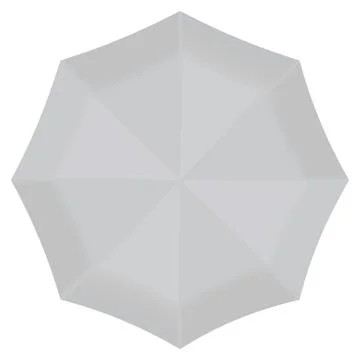 Front round umbrella mockup, realistic style 스톡 일러스트