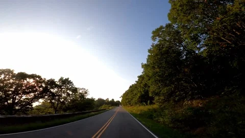 Front Royal, Virginia August 29 2021 Driving Skyline Drive Shenandoah Park Stock Footage 276327098