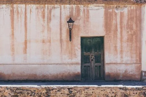 Front of rustic house Stock Photos