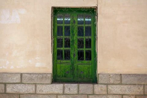 Front of rustic house Stock Photos