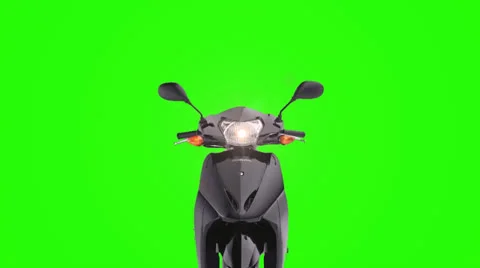Front of a Scooter Stock Footage 22916895
