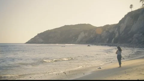 In-front of the sea Stock Footage 127111127