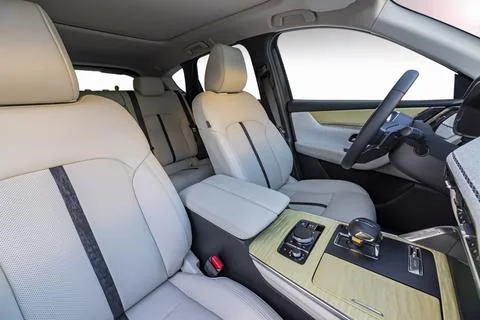 Front seats of a modern SUV Stock Photos