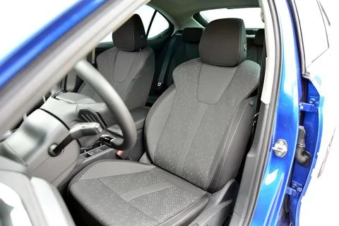 Front seats of a passenger car Stock Photos