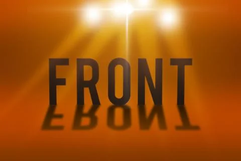 Front Shadow Text Stock Illustration