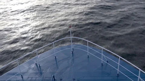 Front Ship Moving Video stock 73403037