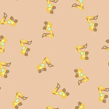 Front shovel construction vehicle vector seamless pattern Stock Illustration