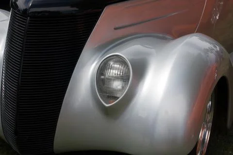 Front side of a classic car Stock Photos