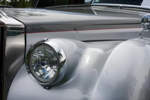 Front side of a classic car Stock Photos