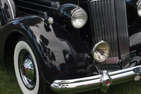 Front side of a classic car Stock-Fotos