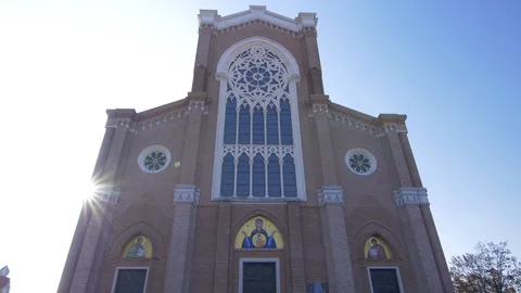 Front side of the montebelluna dome - 4k Stock Footage 99250548