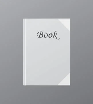 Front side Realistic book template Illustrazione stock