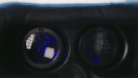 Front Side of Virtual Reality Glasses vr Stock Footage 74081587