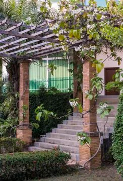 The front staircase Foto stock