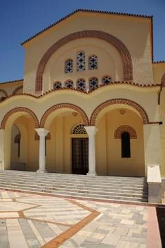 Front steps of Gerasssimos Monastrey Stock Photos