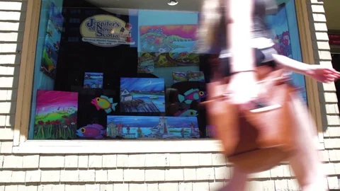 Front Store Show, Halifax, Nova Scotia, Canada Stock Footage 91753532