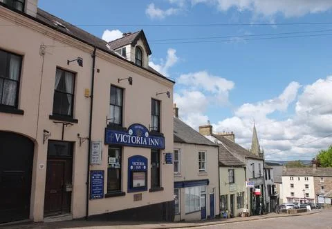Front street, Alston, Cumbria Stock Photos