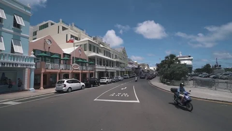 Front Street Bermuda Stock Footage 82049666
