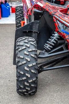 The front suspension is a buggy Stock Photos