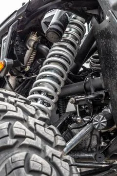 The front suspension is a buggy Stock Photos