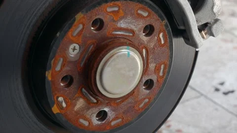 Front suspension of a car without a wheel element for attaching a wheel to car Vídeo Stock 248167177