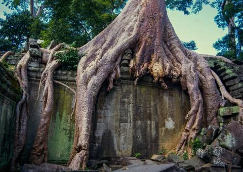 Front of Takeo Temple Stock Photos