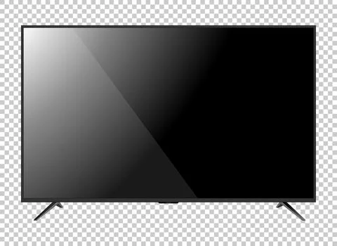 Front television isolated on background Stock Illustration