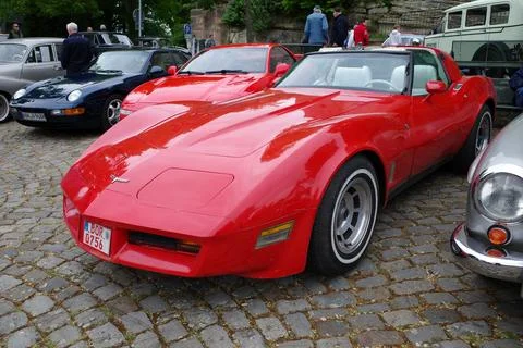 Front of a third generation Corvette Stock Photos