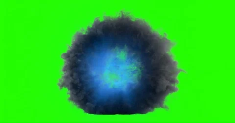 Front view of 3d animation cloud gate appearing and disappearing with flare.  Stock Footage 106393137