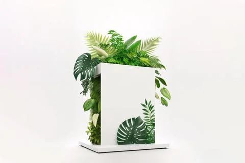 Front view 3D product round short podium on pink white gold for business wi.. Illustrazione stock