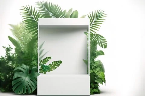 Front view 3D product round short podium on pink white gold for business wi.. Stock-Illustration