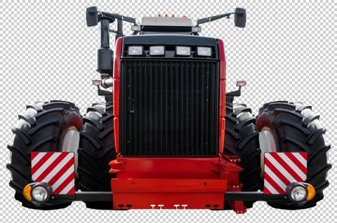 Front view of agricultural tractor Stock Photos