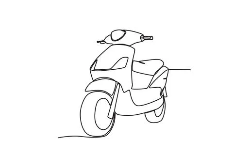 Front view of automatic motor Stock Illustration